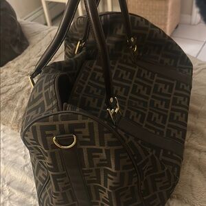 Fendi Brown Monogram duffle bag